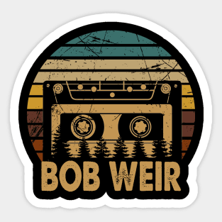 Classic Bob Name Weir Vintage Styles Christmas Flower 70s 80s 90s Sticker